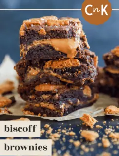 Biscoff Brownies Pinterest image