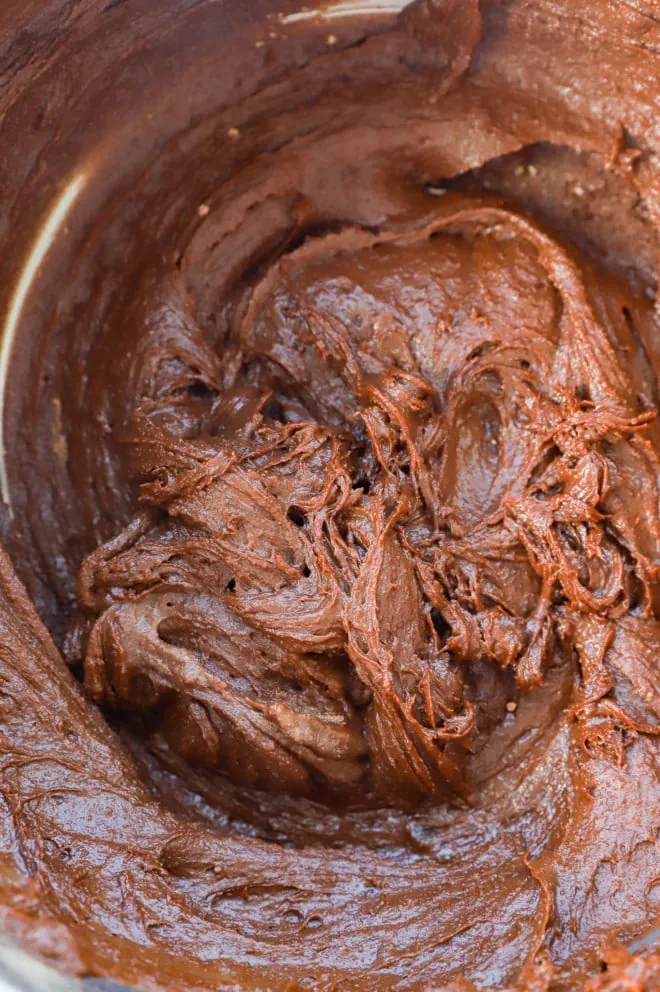 brownie batter in a bowl