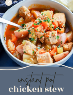 Instant Pot Chicken Stew pinterest photo