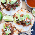 shredded beef tacos pinterest graphic