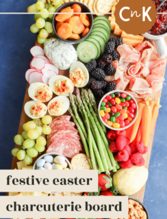 easter charcuterie board pinterest image