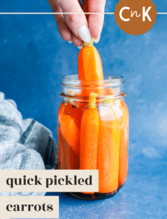 quick pickled carrots pinterest image