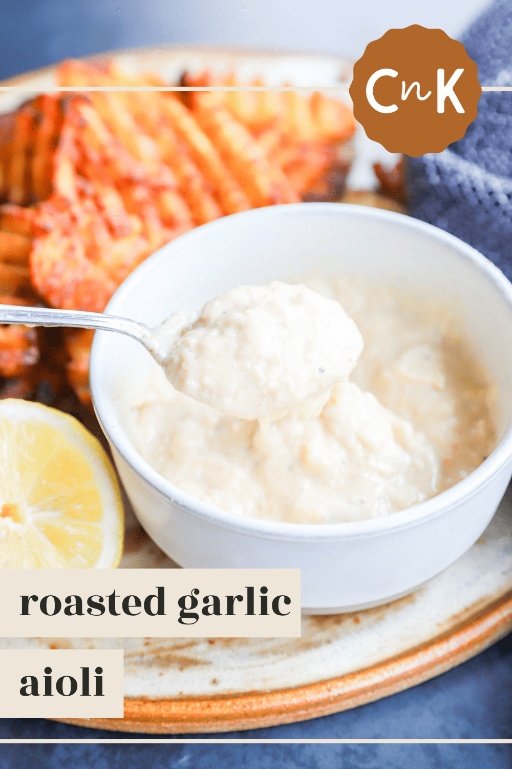 The Easiest Creamy Roasted Garlic Aioli Recipe Cake 'n Knife