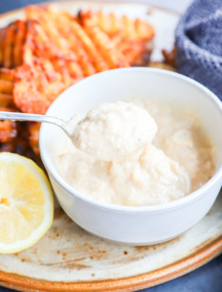 spoonful of savory spread for sandwiches and dipping
