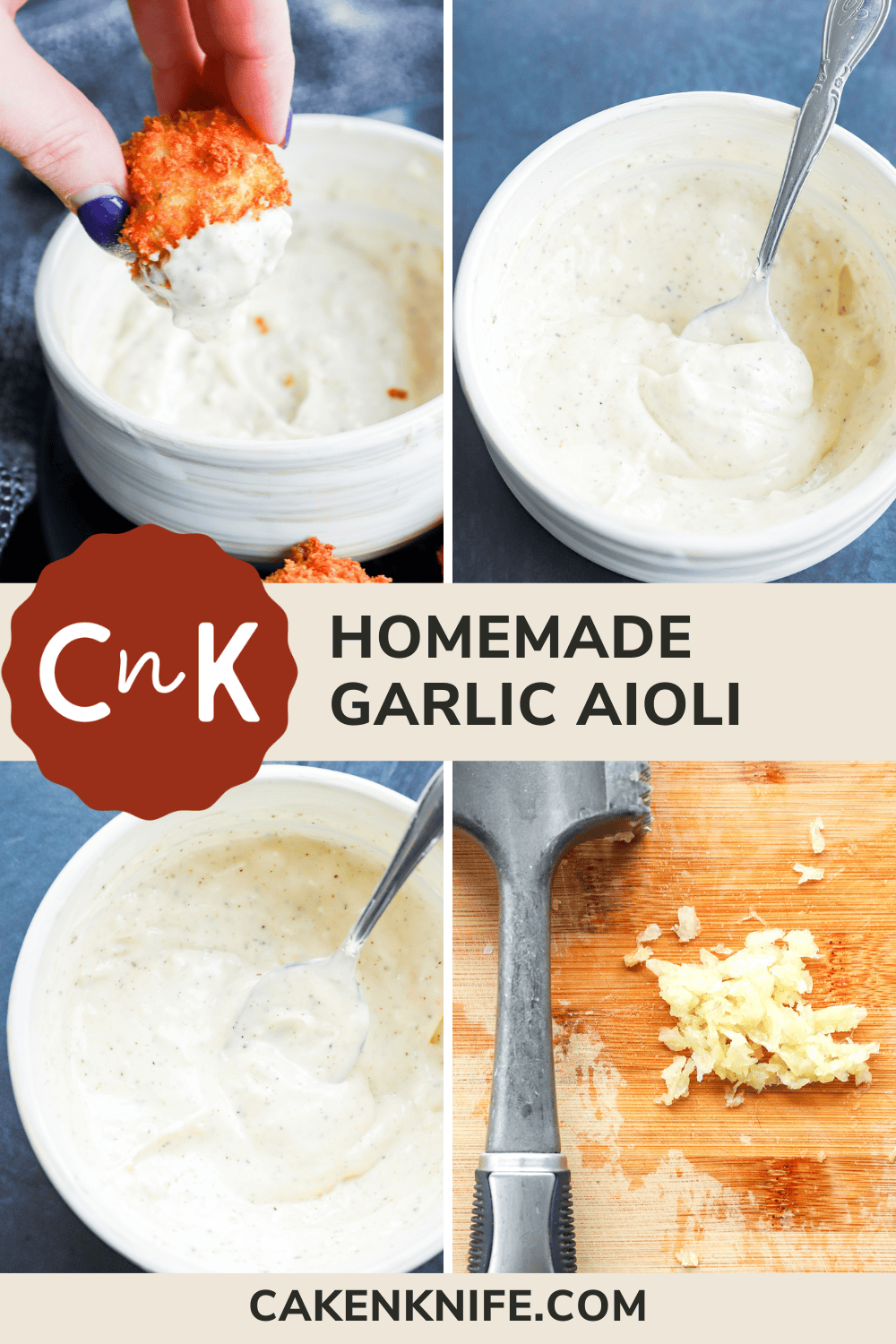 Quick & Easy Garlic Aioli Recipe (Ready in 5 min!) Cake 'n Knife