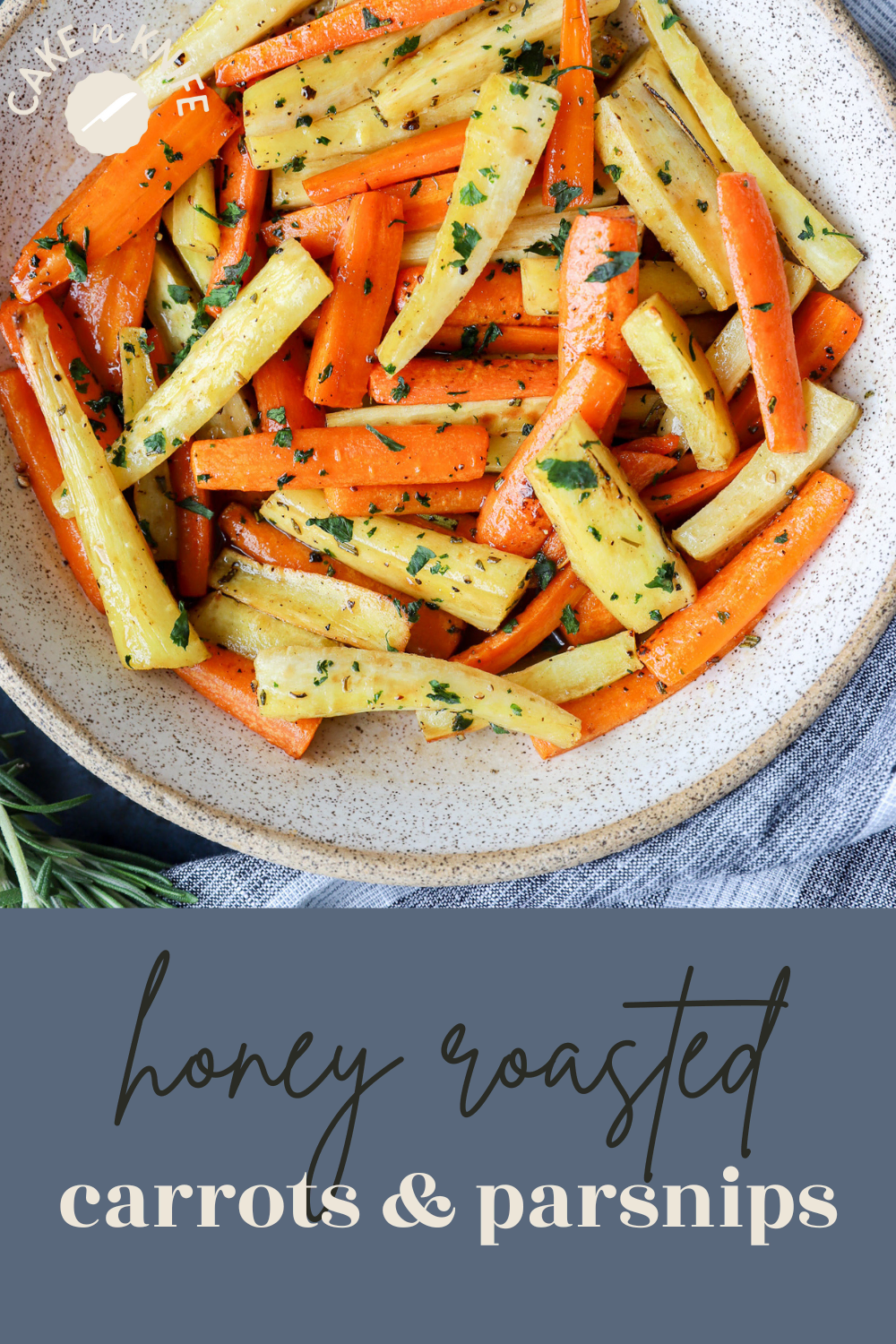honey roasted carrots and parsnips pinterest image