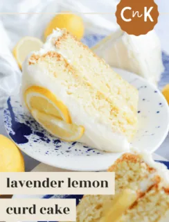 Lavender Lemon Curd Cake Pinterest Image
