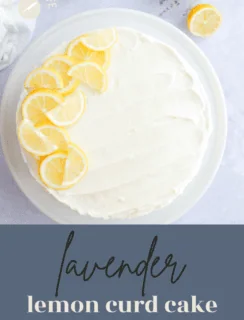 Lavender Lemon Curd Cake Pinterest Graphic