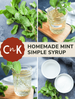 Mint Simple Syrup Pinterest Graphic