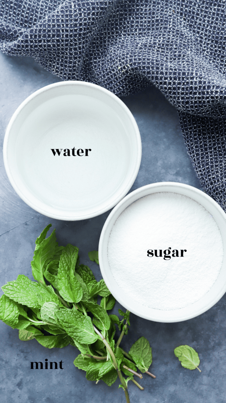 How to Make Fresh Mint Simple Syrup | Cake 'n Knife