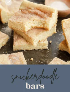 snickerdoodle bars pinterest image