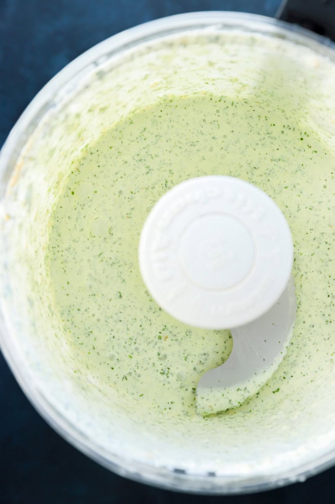 cilantro jalapeno ranch in food processor