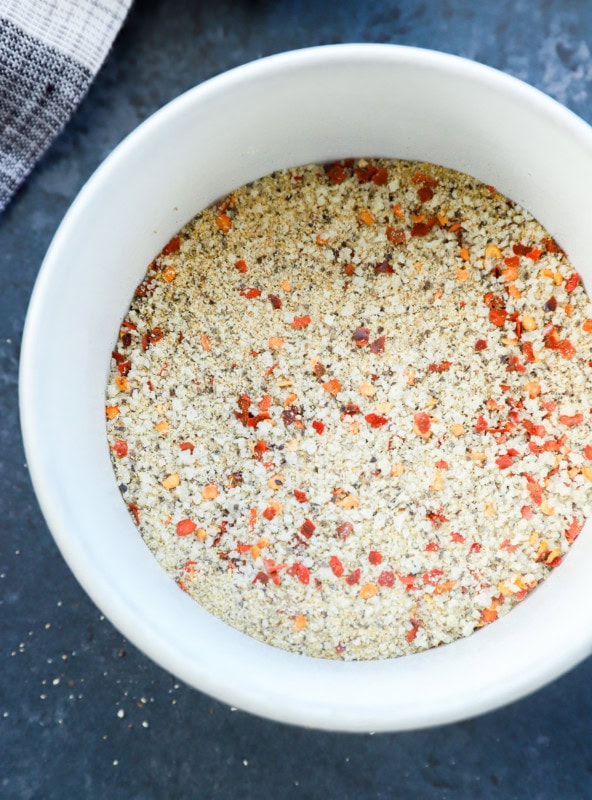 steak seasoning mixture in a bowl to season steaks