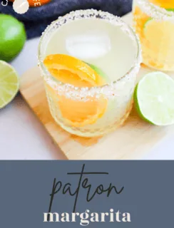 Patron margarita recipe pinterest image