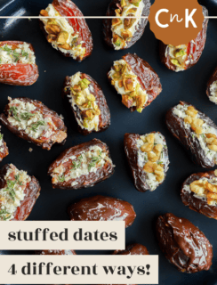 stuffed dates pinterest image