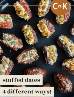 stuffed dates pinterest image