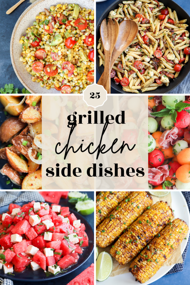 side dishes for grilled chicken pinterest image