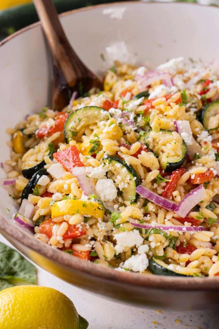 summer orzo pasta salad