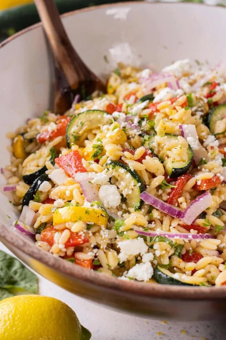 summer orzo pasta salad