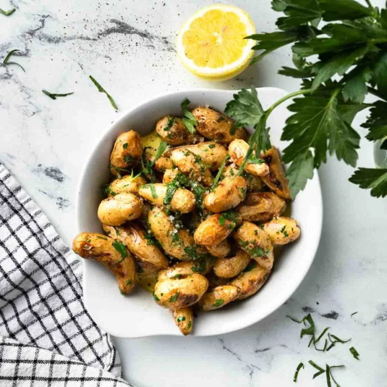 grilled fingerlink potatoes