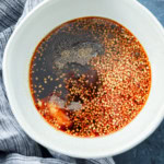 honey soy marinade in a bowl