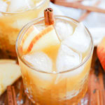 easy autumn fall drink with bourbon and fresh apple cider