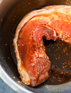 easy marinade in a bowl with meat