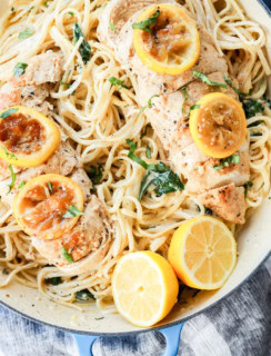 easy weeknight poultry meal with linguine and citrus