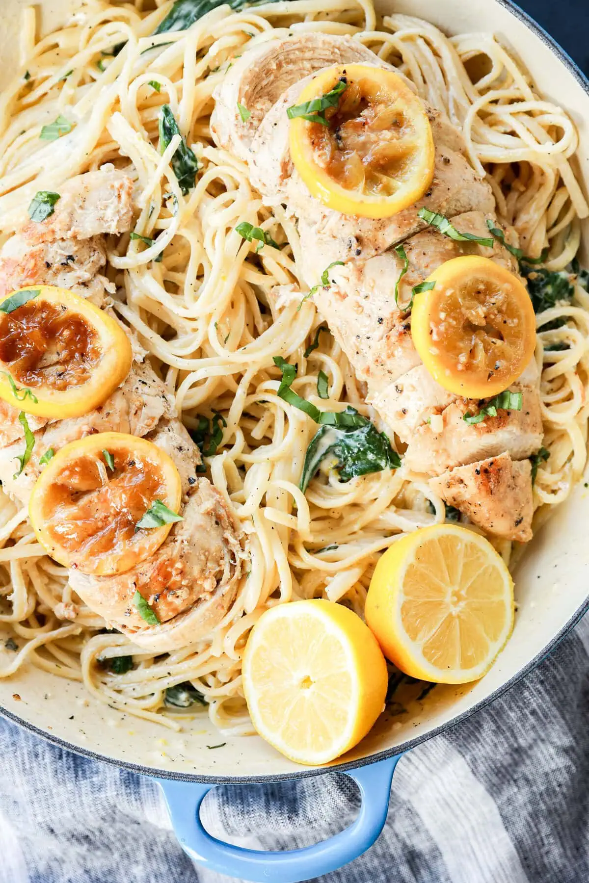 easy weeknight poultry meal with linguine and citrus