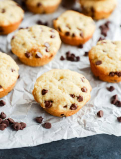 easy breakfast baked on parchment paper with chips