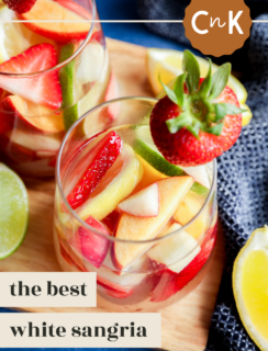 White sangria pinterest image