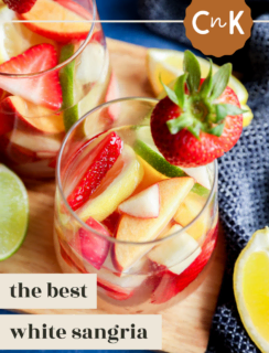 White sangria pinterest image