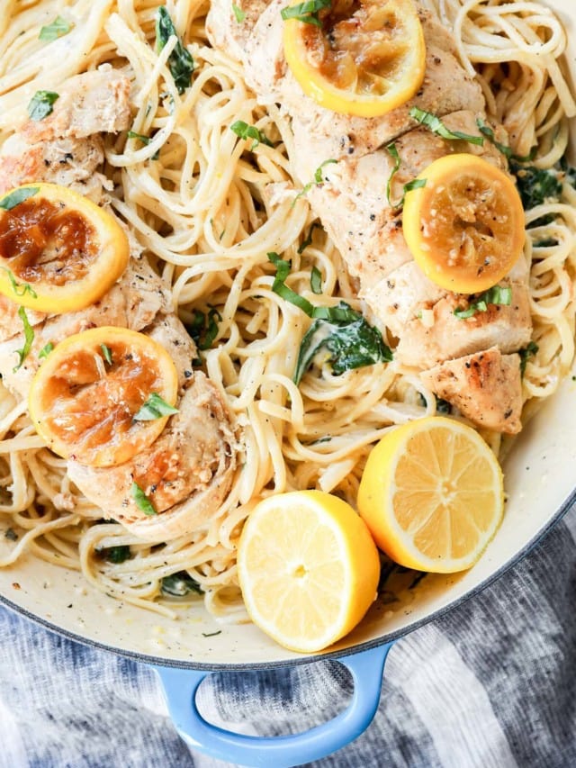 creamy lemon chicken pasta
