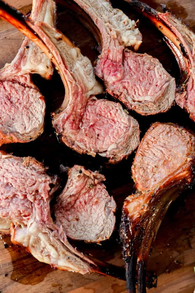 easy easter meat dinner on cutting board
