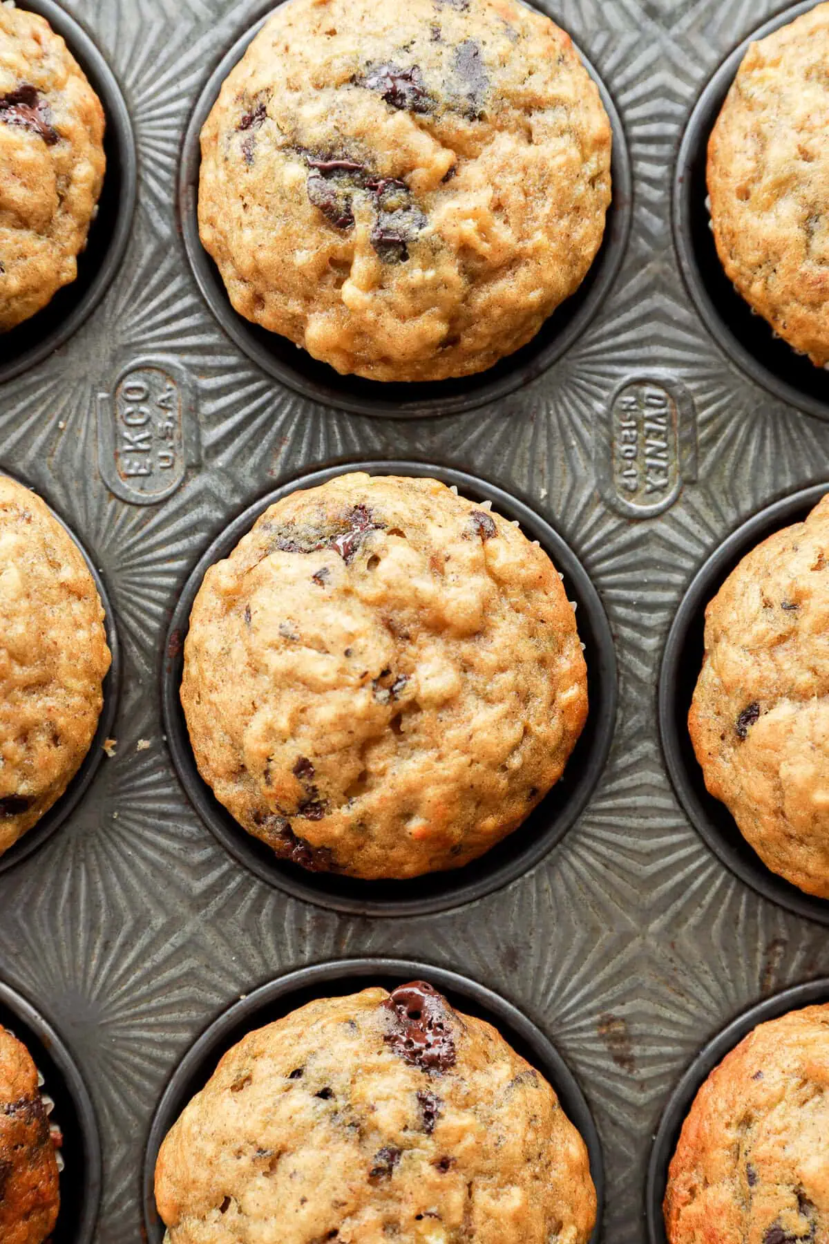 Easy baked breakfast in tin with pieces of candy