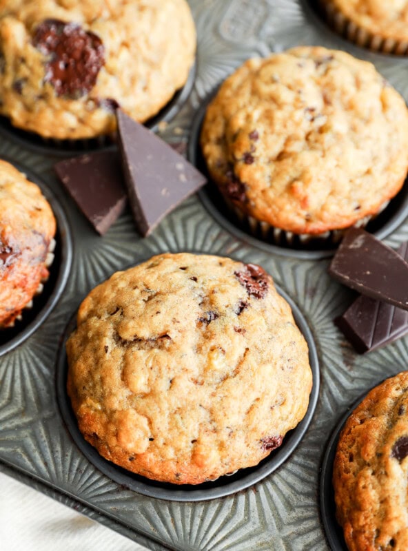Banana Chocolate Chunk Muffins