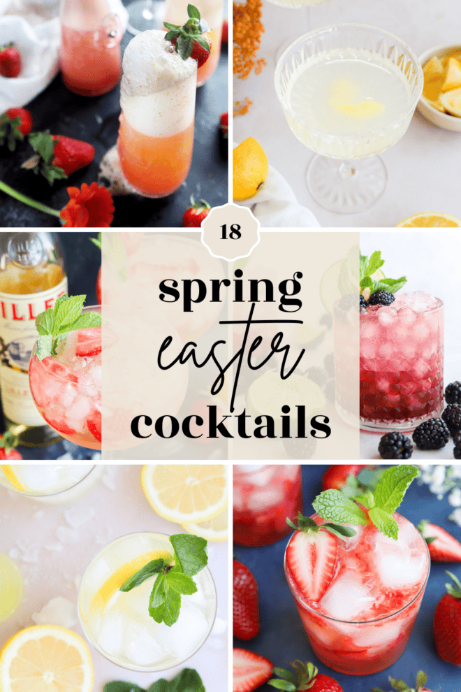 easter spring cocktails pinterest image