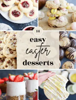 Easy Easter Desserts pinterest image