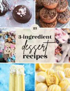 3-ingredient dessert recipes pinterest image