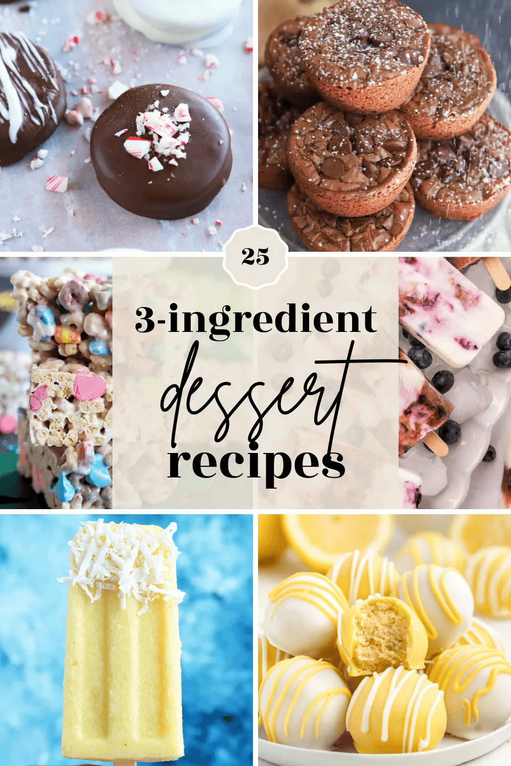 3-ingredient dessert recipes pinterest image
