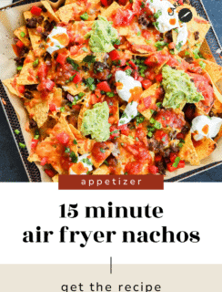 Air fryer nachos pinterest image