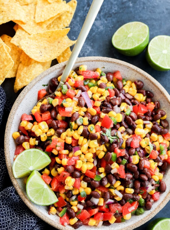 Black Bean Corn Salsa Dip