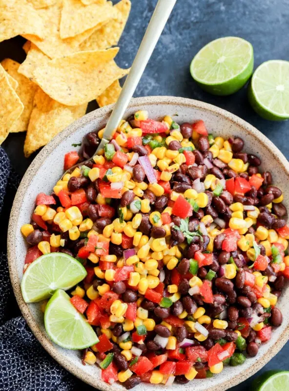 Black Bean Corn Salsa Dip