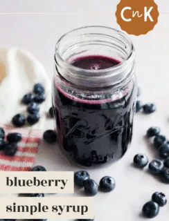 blueberry simple syrup pinterest image