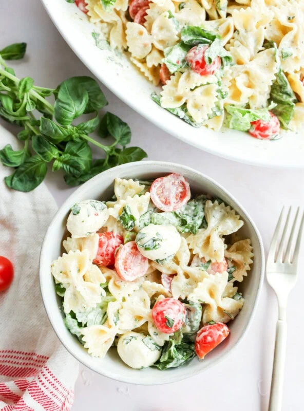 Caprese Bow Tie Pasta Salad