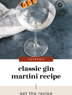 Gin martini pinterest image