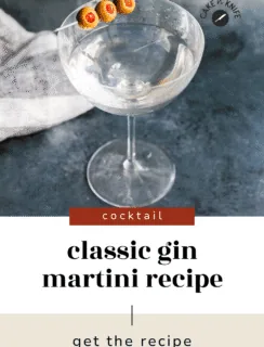 Gin martini pinterest image