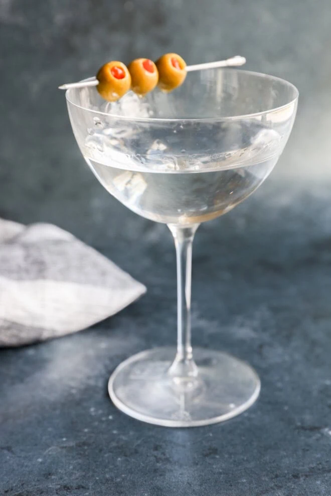 easy cocktail recipe served in chilled coupe glass