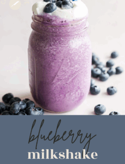 blueberry milkshake pinterest image
