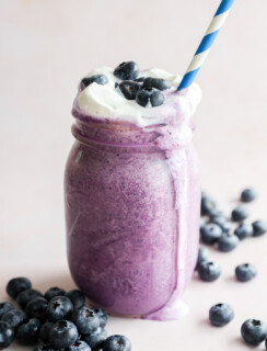 easy ice cream drink made with fresh or frozen fruit